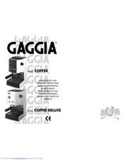 Gaggia COFFEE Gebrauchsanweisung