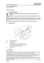 Jung MK100RF Bedienungsanleitung