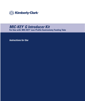 Kimberly-Clark MIC-KEY G Handbuch