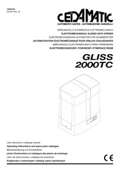 cedamatic GLISS 2000TC Betriebsanleitung Und Ersatzteilliste