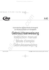 IBP A40 Gebrauchsanweisung