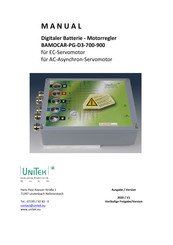 Unitek BAMOCAR-PG-D3-700-900 Bedienungsanleitung