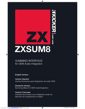 Kicker ZXSUM8 Benutzerhandbuch
