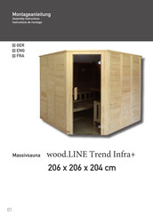 Harvia wood.LINE Trend Infra+ Montageanleitung