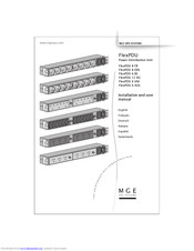 MGE UPS Systems FlexPDU 8 FR Installations- Und Bedienungsanleitung