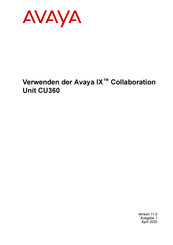 Avaya IX Collaboration Unit CU360 Handbuch