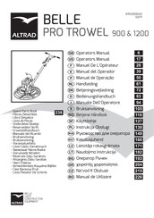 Altrad Belle PRO TROWEL 900 Bedienungshandbuch