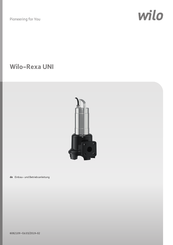 Wilo Wilo-Rexa UNI serie Einbau- Und Betriebsanleitung