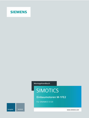 Siemens SIMOTICS M-1FE2 Montagehandbuch