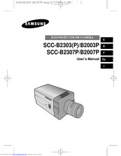 Samsung SCC-B2303P Bedienungsanleitung
