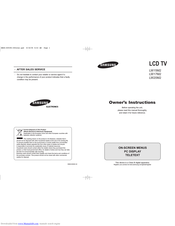 Samsung LW15M2 Handbuch