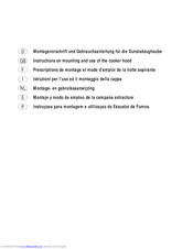 Smeg KSEIR70 Montagevorschrift Und Gebrauchsanleitung