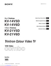 Sony HiBlack Trinitron KV-21V6D Bedienungsanleitung