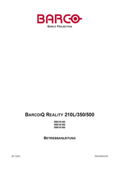 Barco IQ REALITY 210L Betriebsanleitung