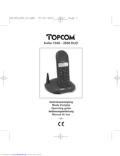 Topcom Butler 2500 Bedienungsanleitung