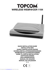 Topcom WEBR@CER 1104 Schnellinstallationsanweisungen