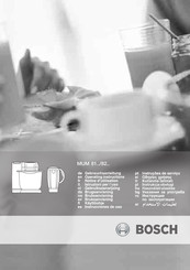 Bosch MUM 82 Serie Gebrauchsanleitung
