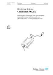 Endress+Hauser Commubox FXA291 Betriebsanleitung