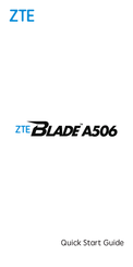 ZTE Blade A506 Kurzanleitung