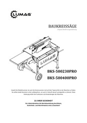 Lumag BKS-500230PRO Original Bedienungsanleitung