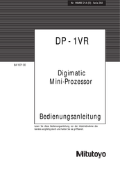 Mitutoyo DP - 1VR Bedienungsanleitung