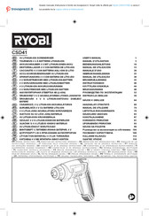Ryobi CSD41 Bedienungsanleitung