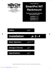 Tripp Lite SmartPro INT Rackmount Bedienungsanleitung