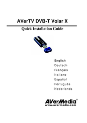 Avermedia AVerTV DVB-T Volar X Schnellinstallationsanleitung