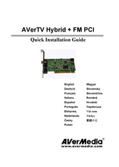 Avermedia AVerTV Hybrid + FM PCI Schnellinstallationsanleitung