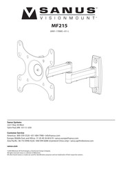 Sanus VisionMount MF215 Montageanleitung