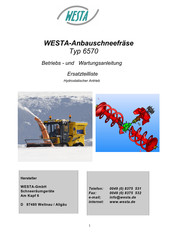 WESTA 6570 / 2500 Betriebs- Und Wartungsanleitung