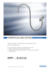 KROHNE POWERFLEX 2200 D Technisches Datenblatt