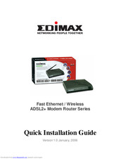 Edimax AR-7064+ Schnellinstallationsanleitung