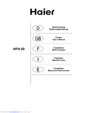 Haier HFH-50 Bedienungsanleitung