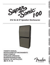 Fender SUPER-SONIC 100 412 SL Bedienungsanleitung