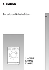 Siemens Siwamat XLS 1430 Gebrauchs- Und Aufstellanleitung