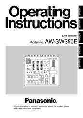 Panasonic AW-SW350E Handbuch
