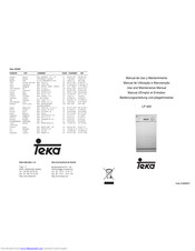 Teka LP 400 Bedienungsanleitung Und Pilegehinweise