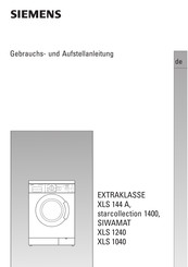 Siemens SIWAMAT XLS 1040 Gebrauchs- Und Aufstellanleitung