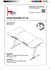 Duo Collection GAME-ROCKER GT-45 Originalbetriebsanleitung