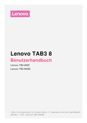 Lenovo TB3-850M Benutzerhandbuch