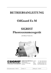 SIGRIST-PHOTOMETER OilGuard Ex M Betriebsanleitung