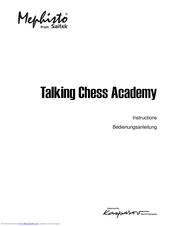 Saitek Mephisto Talking Chess Academy Bedienungsanleitung