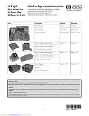 Hewlett-Packard HP Kayak XU 03 Serie Austauschanweisungen Für Wichtige Teile