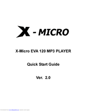 X-Micro XMP3A-F1G Schnellstartanleitung