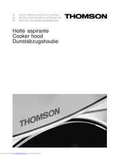 THOMSON DTT61XD Montage- Und Gebrauchsanweisung