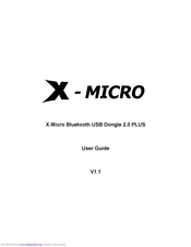 X-Micro XBT-DG5X Bedienungsanleitung