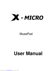 X-Micro MusePod Bedienungsanleitung