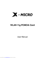 X-Micro XWL-11GPAG Benutzerhandbuch