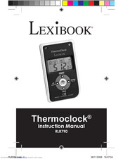 LEXIBOOK Thermoclock RLR790 Bedienungsanleitung
